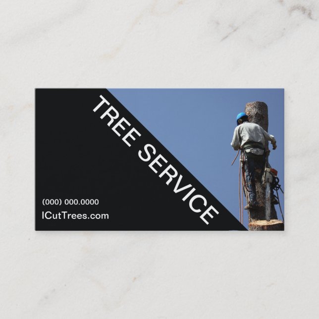 Tjänste- landskap visitkort för träd (Framsida)
