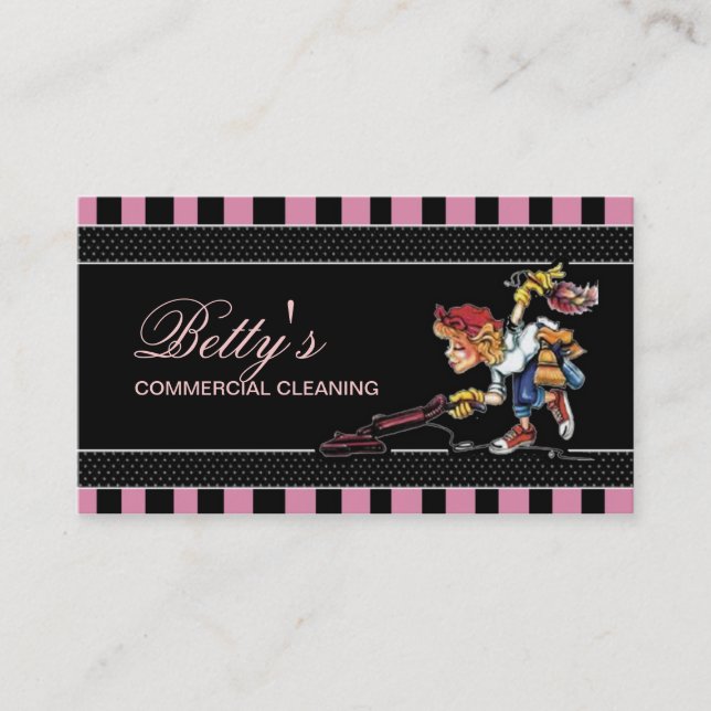 Tjänste- lokalvård visitkort (Framsida)