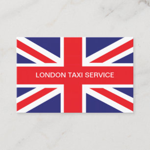 Tjänste- London UK taxi Visitkort