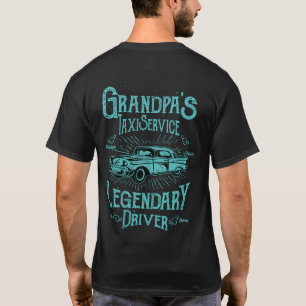 Tjänste- morfar taxi - vintage tee