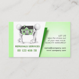 Tjänste- Movers, emballage & uppackning Visitkort