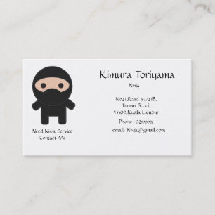 Tjänste- Ninja Visitkort
