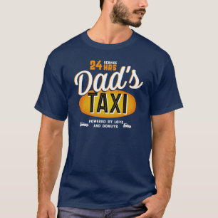 Tjänste- pappa 24 timmetaxi, kärlek och Donuts T Shirt