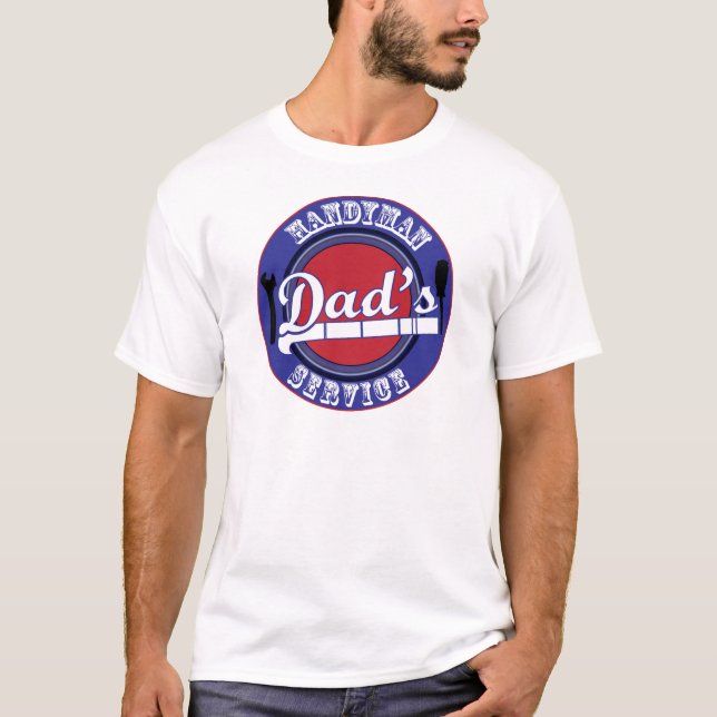 Tjänste- pappa handyman t-shirt (Framsida)