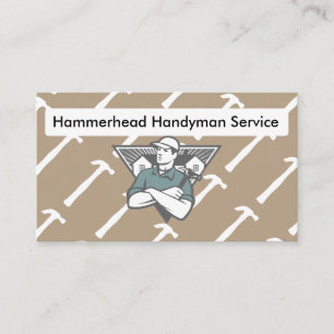 Tjänste- Retro handyman Visitkort