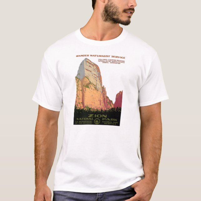 Tjänste- T-tröja för WPA-skogsvaktare: Mount Zion Tee Shirt (Framsida)