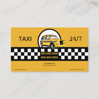 Tjänste- taxi visitkort