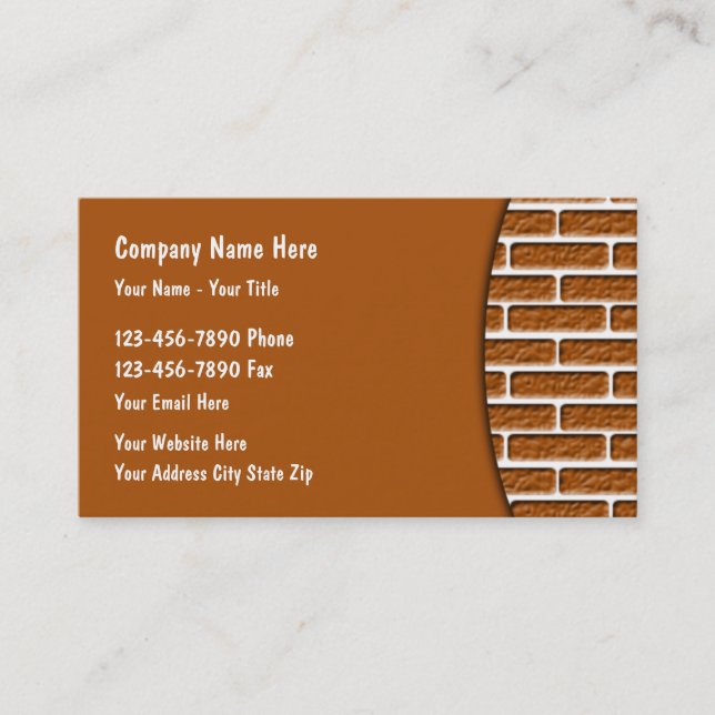 Tjänste- tema för konstruktion visitkort (Framsida)