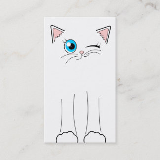 Tjänste- visitkort för gullig sitta för