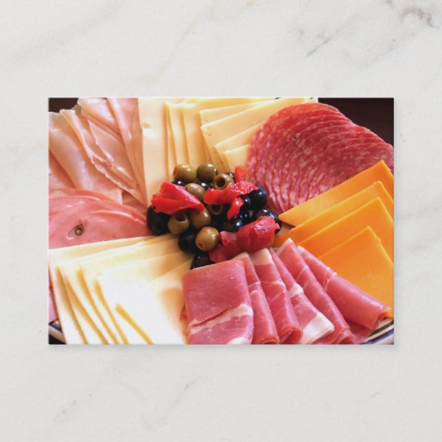 Tjänste- visitkort för mat (Framsida)