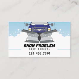 Tjänste- visitkort för snöplog