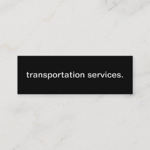 Tjänste- visitkort för transport