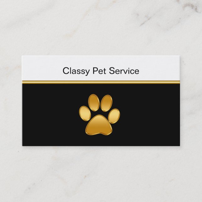 Tjänste- visitkortar för flott husdjur visitkort (Framsida)