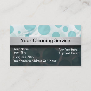 Tjänste- visitkortar för lokalvård visitkort