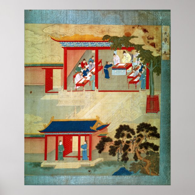 Tjänsteexamen under kejsare Jen Tsung Poster (Framsidan)