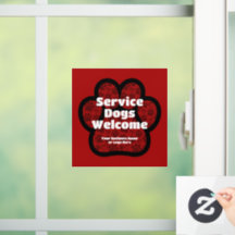 Tjänstehundar välkomna Husdjur Tassavtryck Anpassa