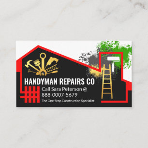 tjänsten Återkalla hemtjänst för Handyman Visitkort