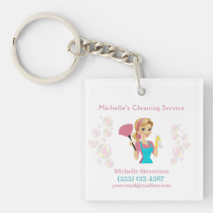 Tjänsten Cute Maid House Rosa Glitter Städning Ser
