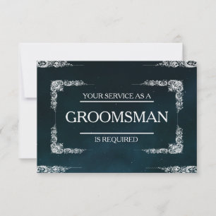 Tjänsten har begärts som Groomsman-inbjudan Inbjudningar