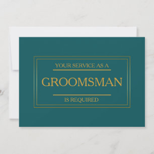 Tjänsten har begärts som Groomsman-inbjudan Inbjudningar