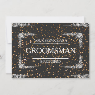 Tjänsten har begärts som Groomsman-inbjudan Inbjudningar