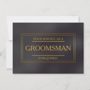 Tjänsten har begärts som Groomsman-inbjudan Inbjudningar