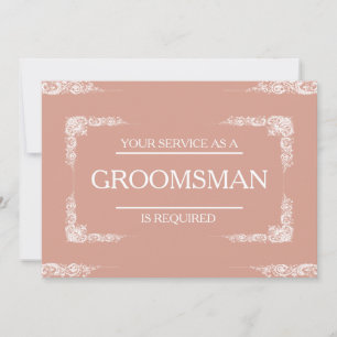 Tjänsten har begärts som Groomsman-inbjudan Inbjudningar