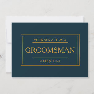 Tjänsten har begärts som Groomsman-inbjudan Inbjudningar
