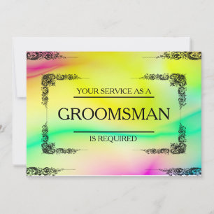 Tjänsten har begärts som Groomsman Inbjudningar