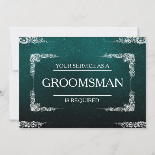 Tjänsten har begärts som Groomsman Inbjudningar