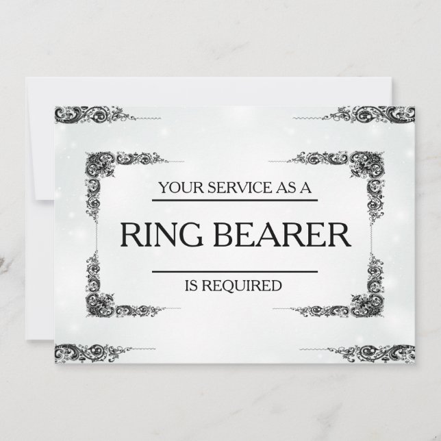 Tjänsten har begärts som inbjudan till Ring Bearer (Framsida)