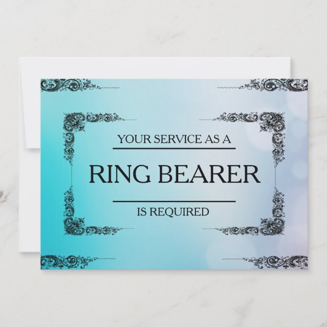 Tjänsten har begärts som inbjudan till Ring Bearer (Framsida)