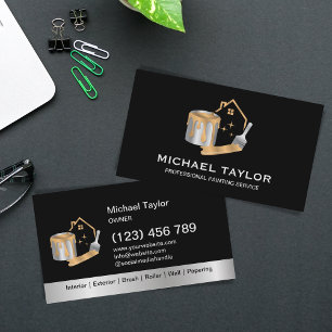 Tjänsten Modern Professionell Paint Paints Service Visitkort