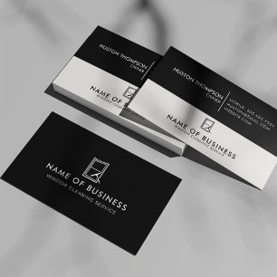 Tjänsten Städning Logotyp för professionell Visitkort
