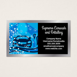 Tjänsten Städning Logotyp för Tvättat  | Bubbar Visitkort