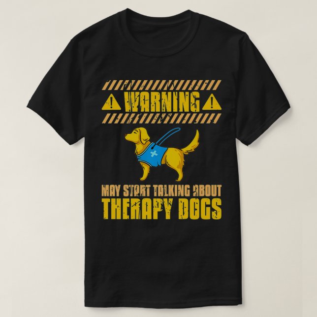 Tjänsten Therapy Hund Training Assistance Pet l l T Shirt (Design framsida)