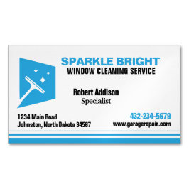 Tjänsten Windows Städning Magnetiska Visitkort