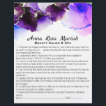 *~* Tjänster avseende ansvarsbefrielse för Abstrak Reklamblad<br><div class="desc">2 Sida Flyer Liability Liability Consent Release Release Agreement och listan Tjänster och priser som du kan anpassa. * Energy Enhanced Abstrakt Watercolor Liability Consent and Release Wavier Services List och priser på den här flygarens baksida. Vattenfärgen är ekologisk Lila, lavender och rosa. Detta är en COLORFUL GLAM GLITZY LUXE...</div>