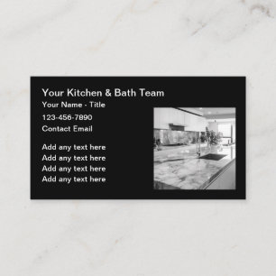 Tjänster avseende ombyggnad av kök och bath visitkort