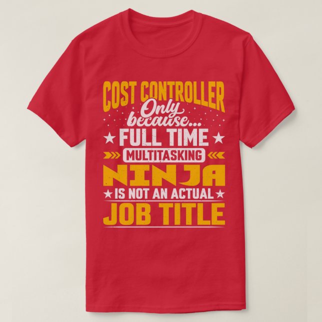 Tjänstetitel för Funny Cost Supervisor-jobb T Shirt (Design framsida)