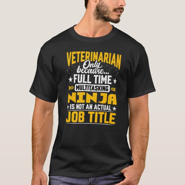 Tjänstetitel för veterinärtjänsten i Doktor T Shirt (Framsida)