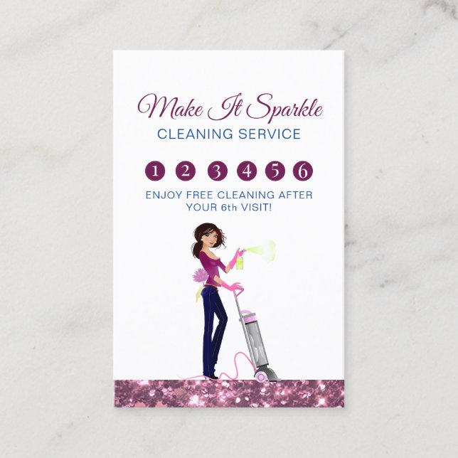 Tjänstförmånskort för Städning av kute-mus Visitkort (Framsida)