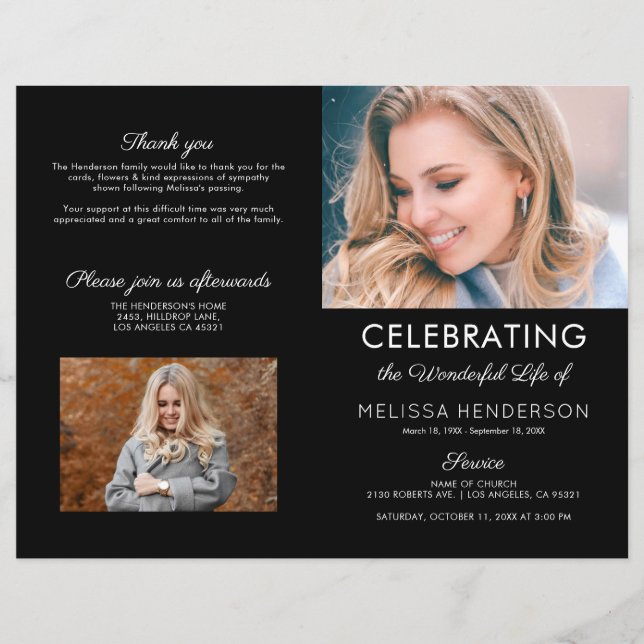 Tjänstgöringsorder | Memorial Program (Framsida)