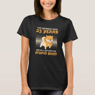 Tjänstjubileum 25 år jubileum 25 år t shirt