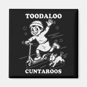 Tjao hora funny scooter sassy tjej magnet