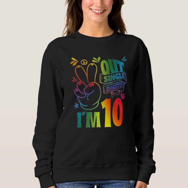 Tjao låga siffror jag är 10 t shirt (Framsida)