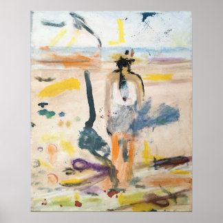 "Tjära & Pop-toppar on Galveston Beach" Jeff Hanka Poster