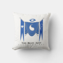 TjäraValon.Net Blue Banner Regalia Pillow