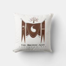 TjäraValon.Net Brown Banner Regalia Pillow