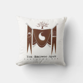 TjäraValon.Net Brown Banner Regalia Pillow Kudde